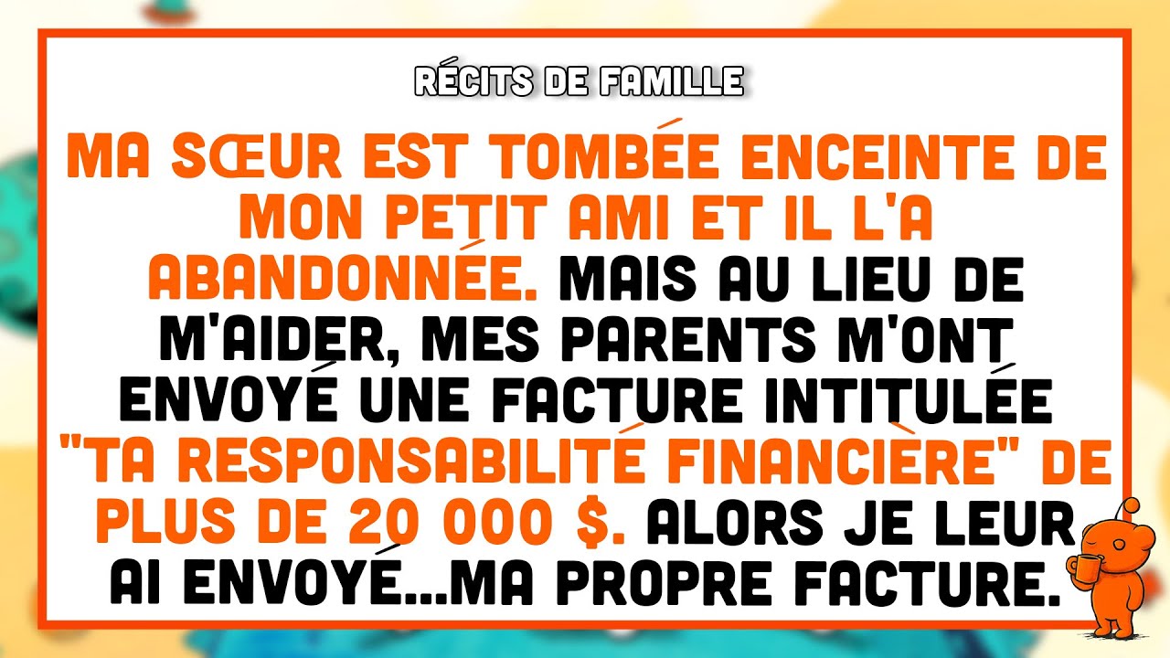 Ma sœur est tombée enceinte de mon copain, il l’a quittée — mais mes parents m’ont réclamé 20 000 $.