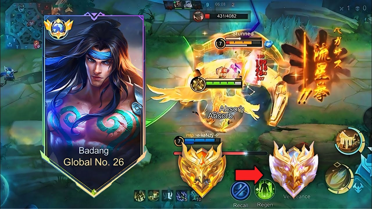 Mythical glory to mythical immortal solo rank exp lane 💪| badang best build and emblems 2025 🔥
