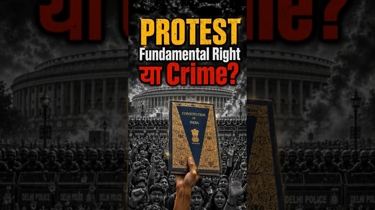 Jantar Mantar Protest | Was the Police Right or Wrong? 🤔| Right to Protest in India #shorts