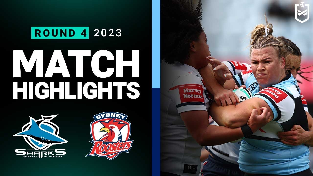 NRLW 2023 | Cronulla Sharks v Sydney Roosters  | Match Highlights