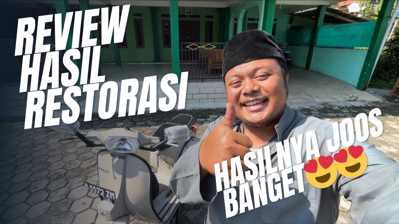 Review hasil restorasi vespa paket 3 jutaan di akang vespa 