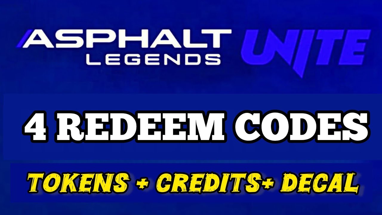 Asphalt 9 Legends Unite • 4 промокода • Бесплатные жетоны • Кредиты • Наклейка • VIP-баллы