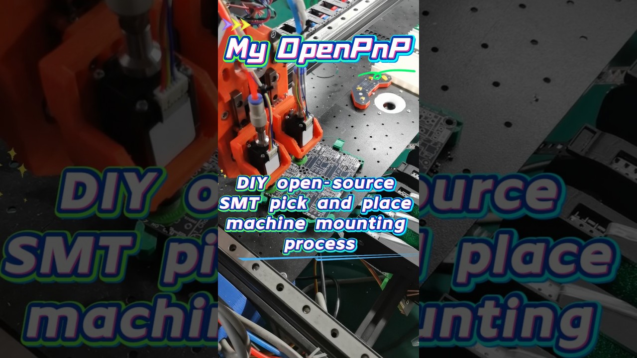 My OpenPnP，DIY open-source SMT pick and place machine mounting process，lumenpnp