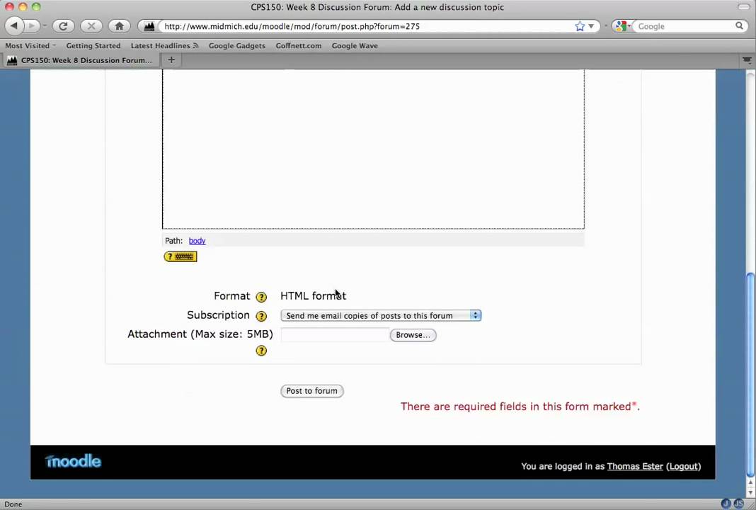 Student Discussion Forum