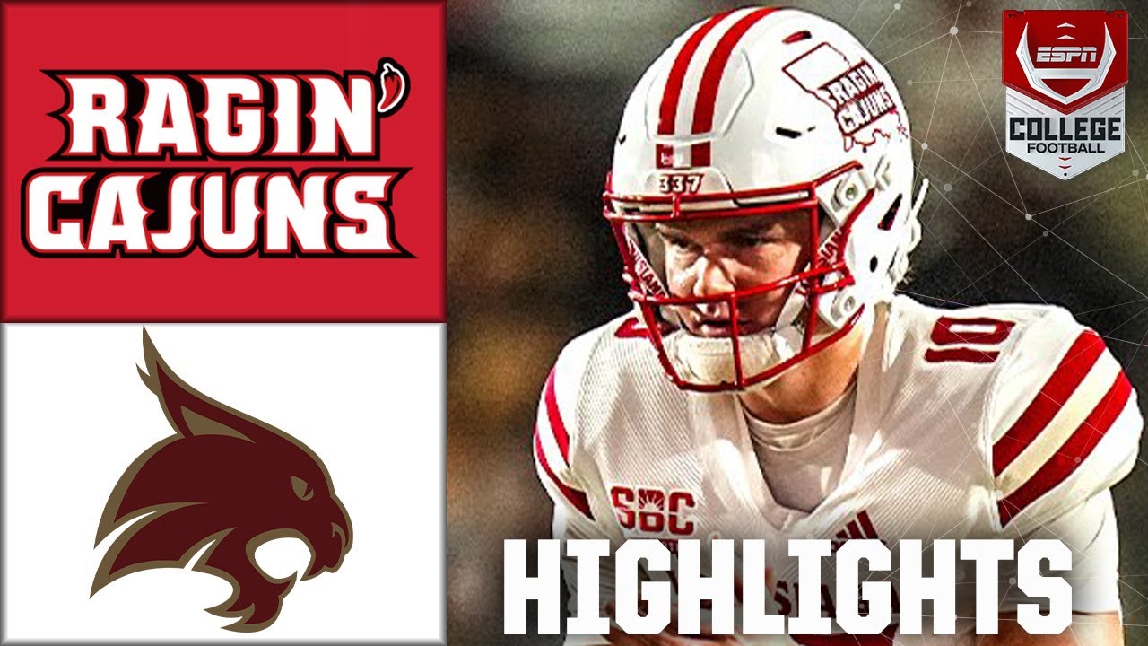 Louisiana Ragin' Cajuns против Texas State Bobcats | Полные обзоры матча | ESPN College Football
