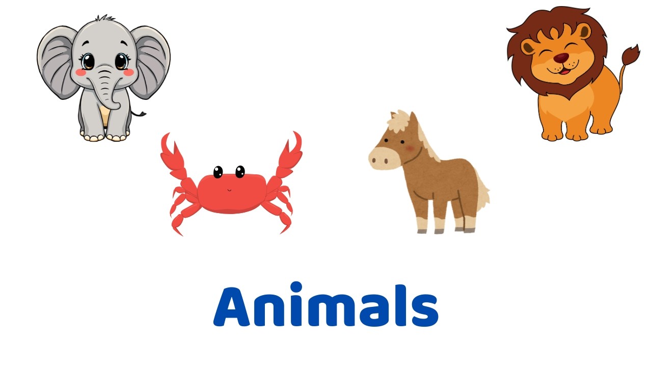 1 Hour Animal Sounds for Toddlers | Farm, Zoo & Wild Animals