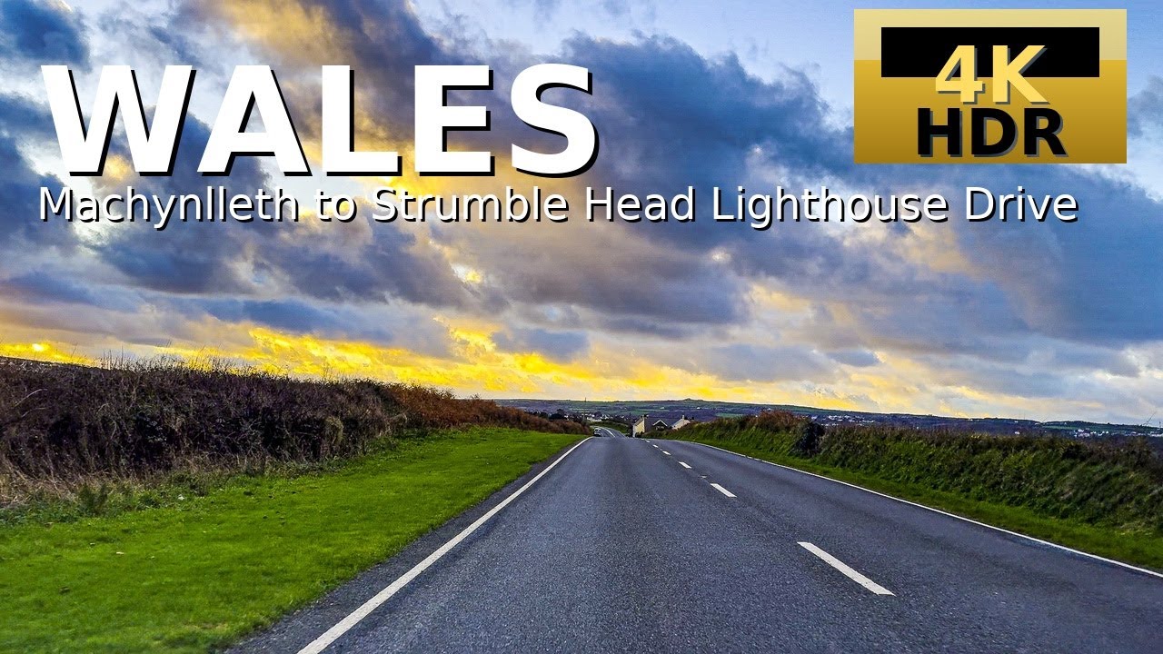 Strumble Head Lighthouse Scenic Drive | Machynlleth to Pembrokeshire Coast | 4K HDR
