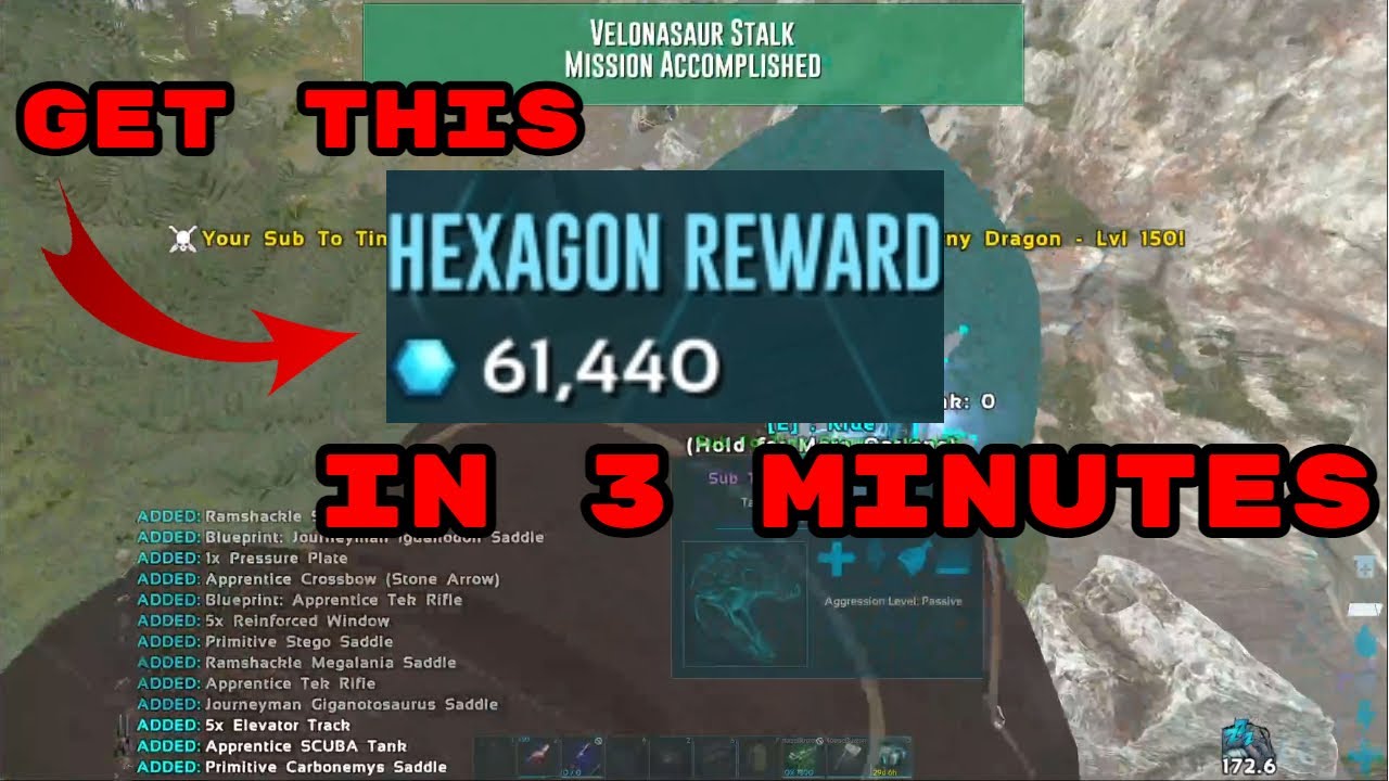How I Make 60k Hexagons in 3 Minutes EASY | Ark Official PVP | Sentinels