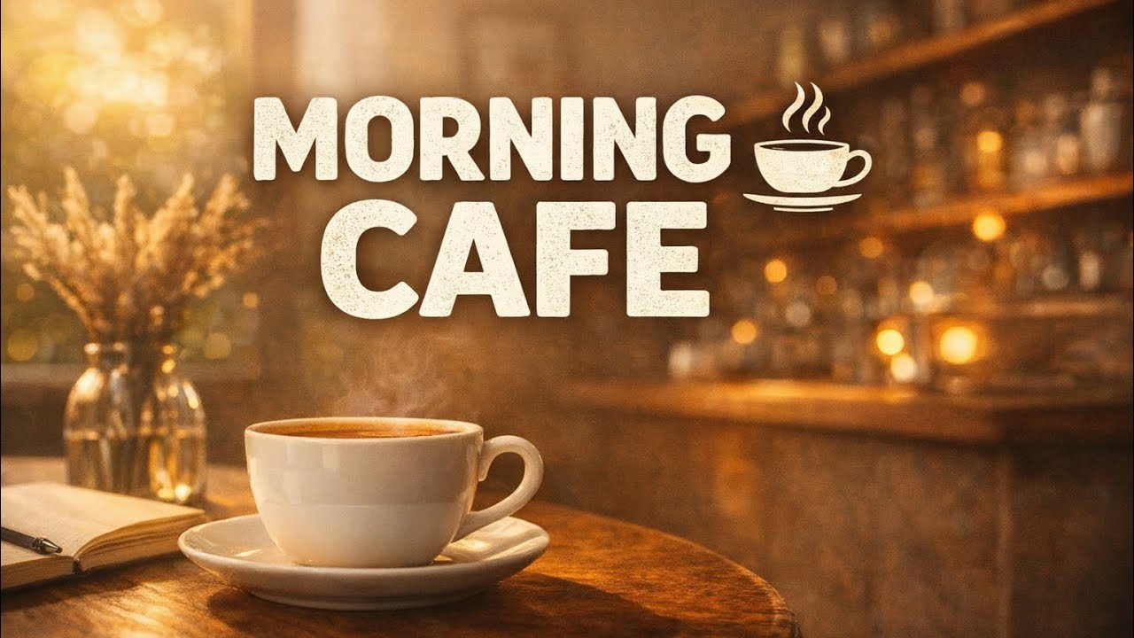 Morning Cafe Ambience ☕ Soft Piano for Work & Study | 3 Hours