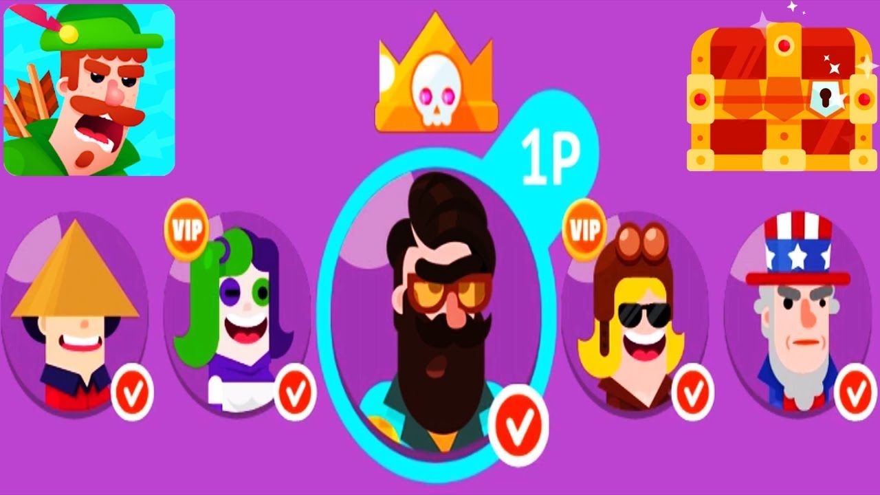Bowmasters - Gameplay Walkthrough 13 Epic Wins - New Characters  Funny Trolling Gameplay Videos