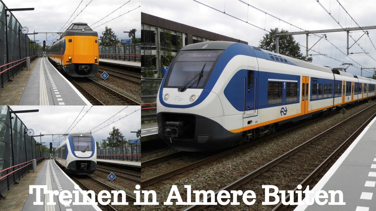 4K | Treinen in Almere Buiten - Compilatie - 3 Augustus 2019