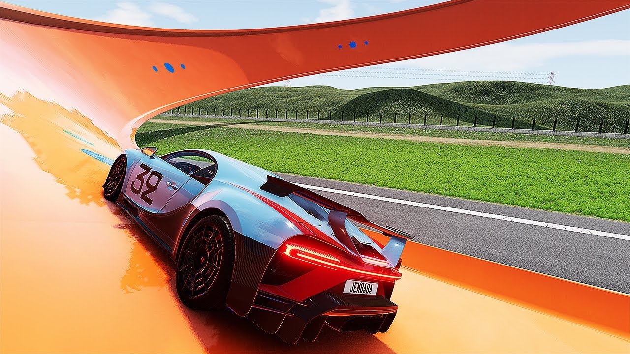 Sports Cars VS Danger Stunts Parkour #5 / BeamNG Drive