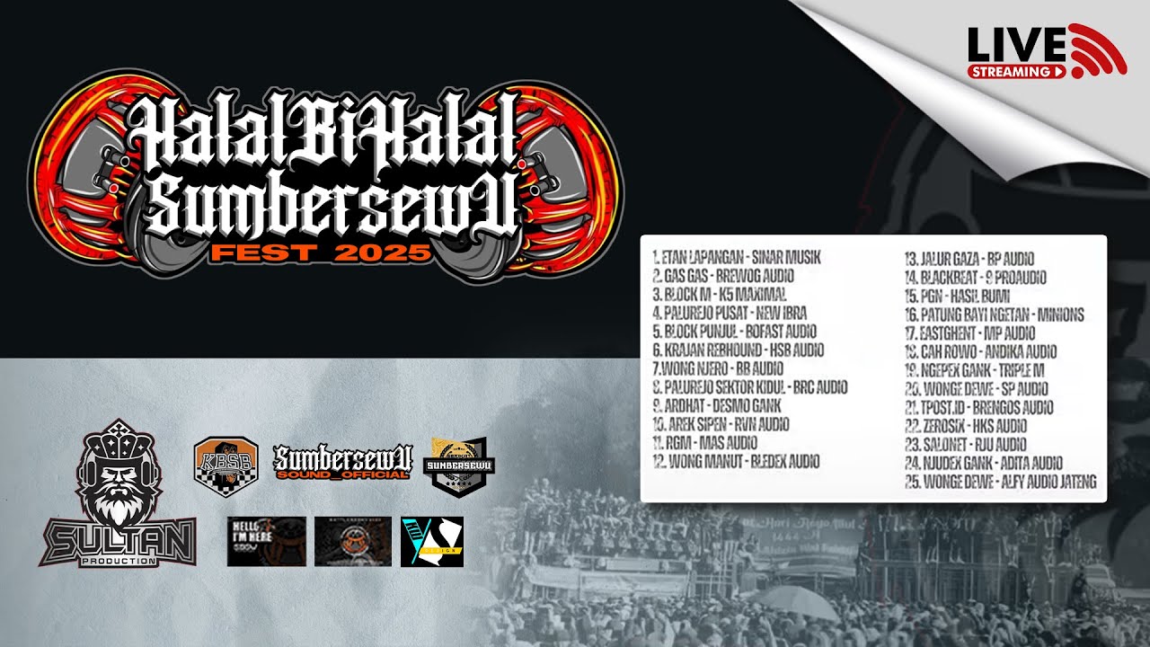 LIVE HALAL BIHALAL SUMBERSEWU BATTLE SOUND 2025 (HARI 2)
