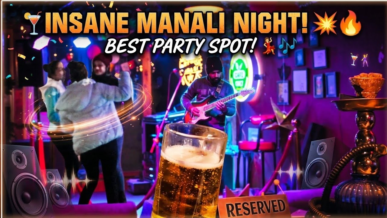 ​🔥 Old Manali AFTER DARK! The Wildest Nightlife | Cafes | Live Music