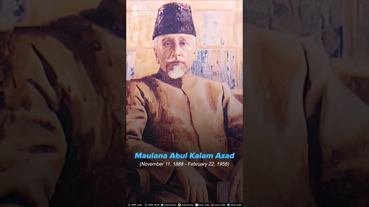 Paying homage to independent India's first Education Minister, Maulana Abul Kalam Azad.