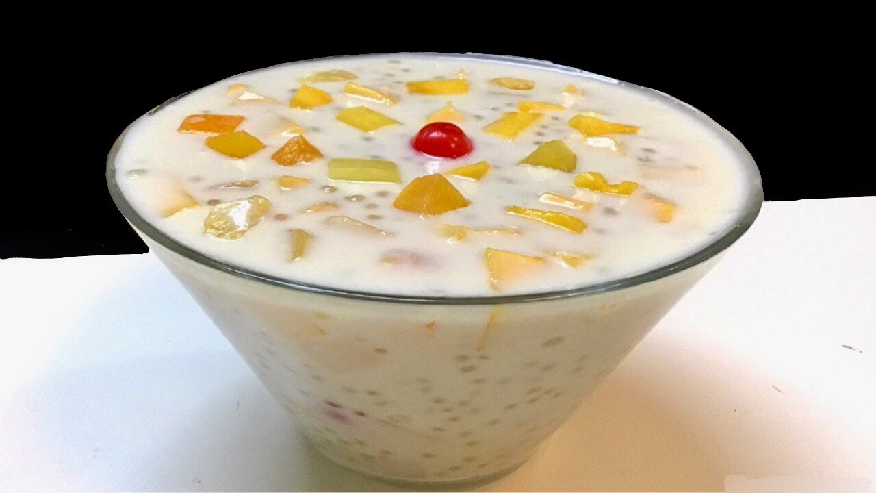 Sago Fruit Custard | Coconut Fruit Custard (Eid Special Dessert) Sweet Dish For Eid