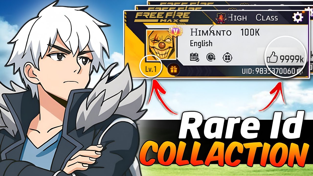 1 Level Rare Id's Collection🔥 | Rare Id's Collection🤯 | 1 Level players 🤩