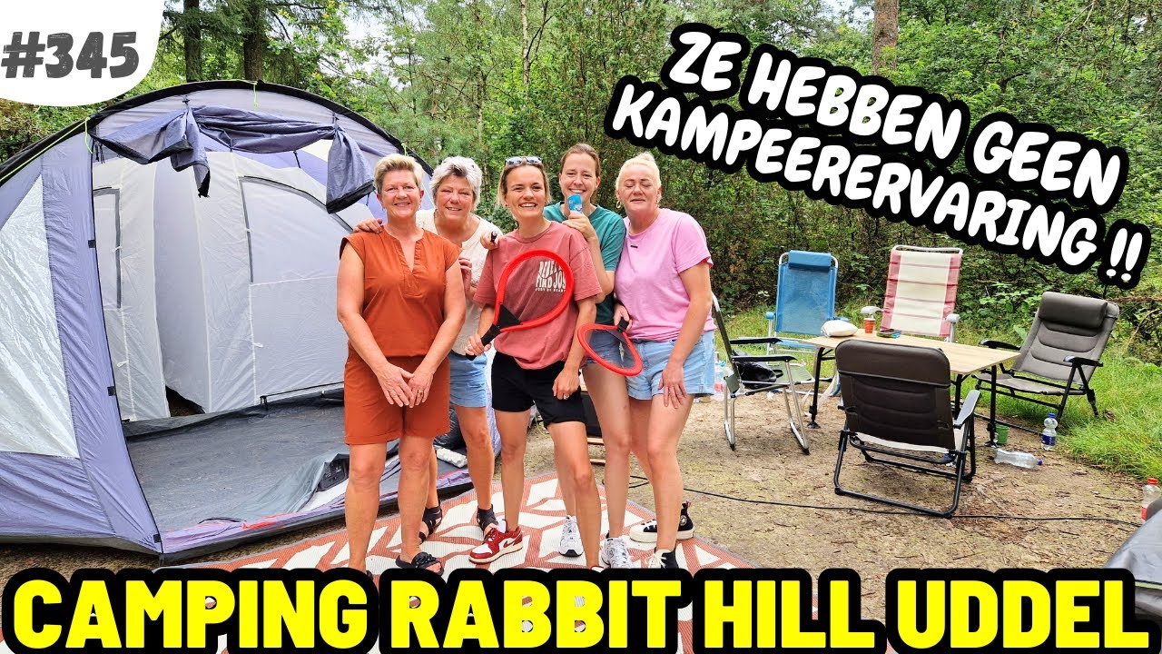 #345 KAMPEREN MET ONZE VRIENDINNEN I Camping Rabbit Hill in Uddel