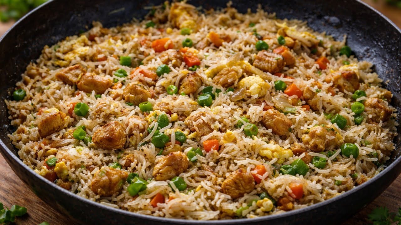 Chicken Fried Rice||#chicken #rice #friedrice #chickenrecipe #youtube #viral #food #trending #lunch 