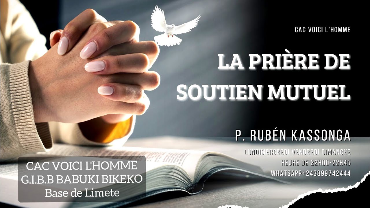 E. SOUTIEN DES PRIÈRES ||  MERCREDI 21.01.2026 AVEC P. RUBEN KASSONGA G.I.B.B LIMETE