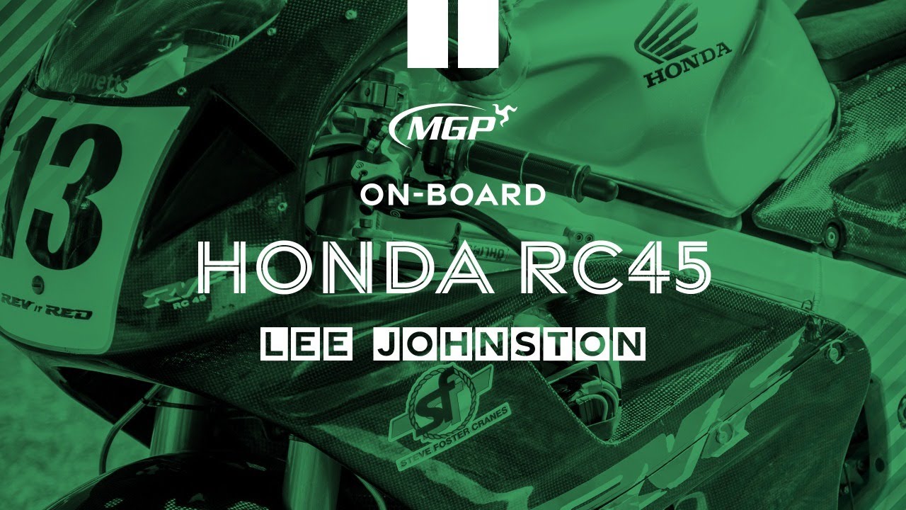 Lee Johnston onboard his Honda RC45 | Manx Grand Prix 2022