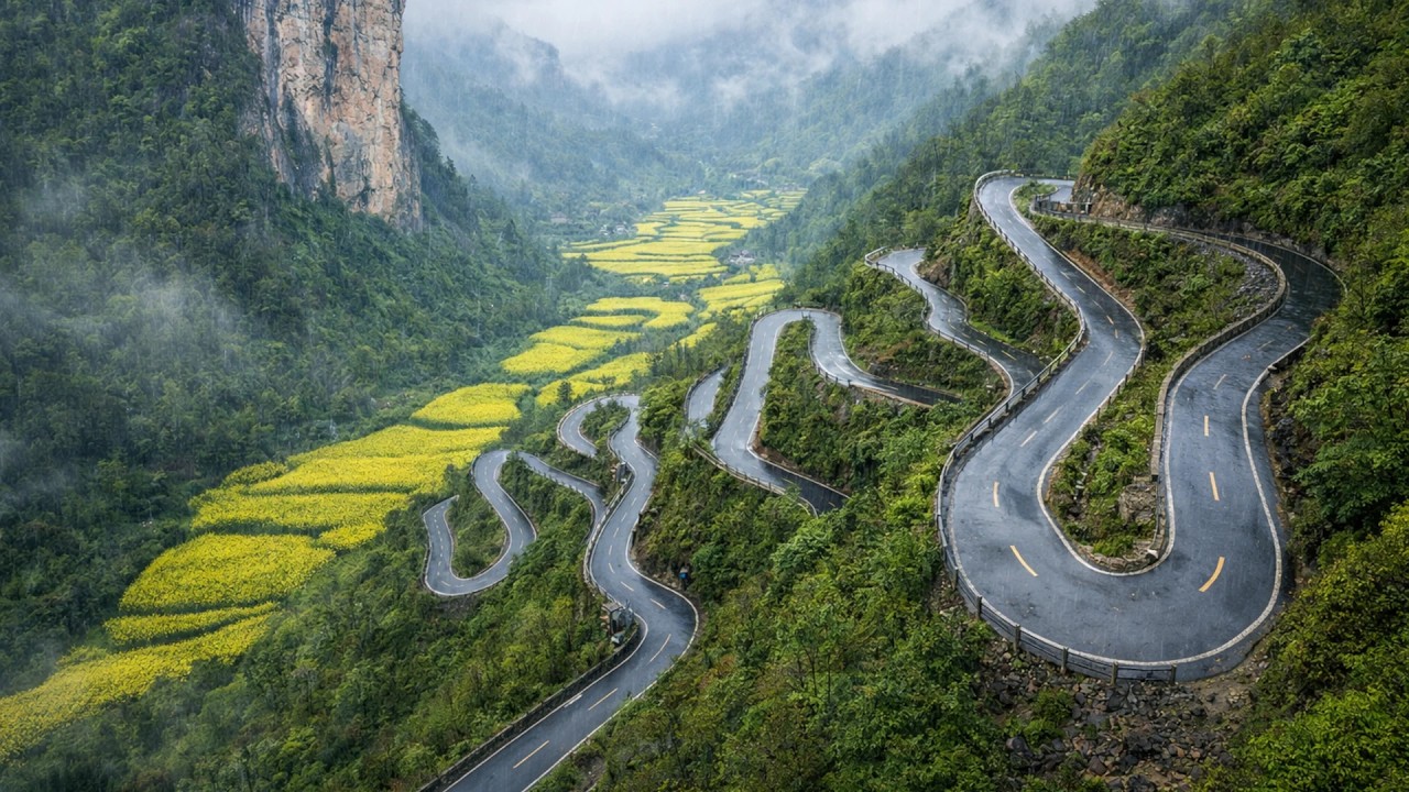 Spring Rural Road Trip: Thrilling Drives on Winding Mountain Roads