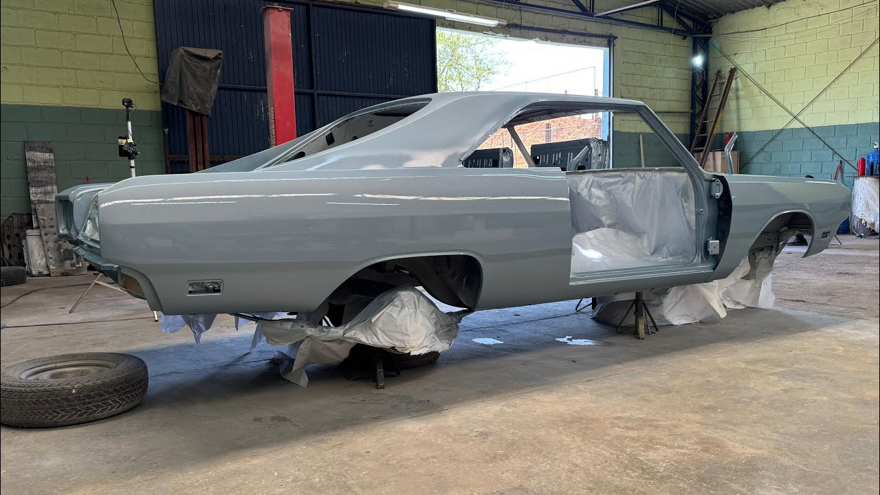 O DODGE CHARGER R/T PROTÓTIPO FINALMENTE PINTADO ! DO LIXO AO LUXO !!! IMPERDÍVEL!!!
