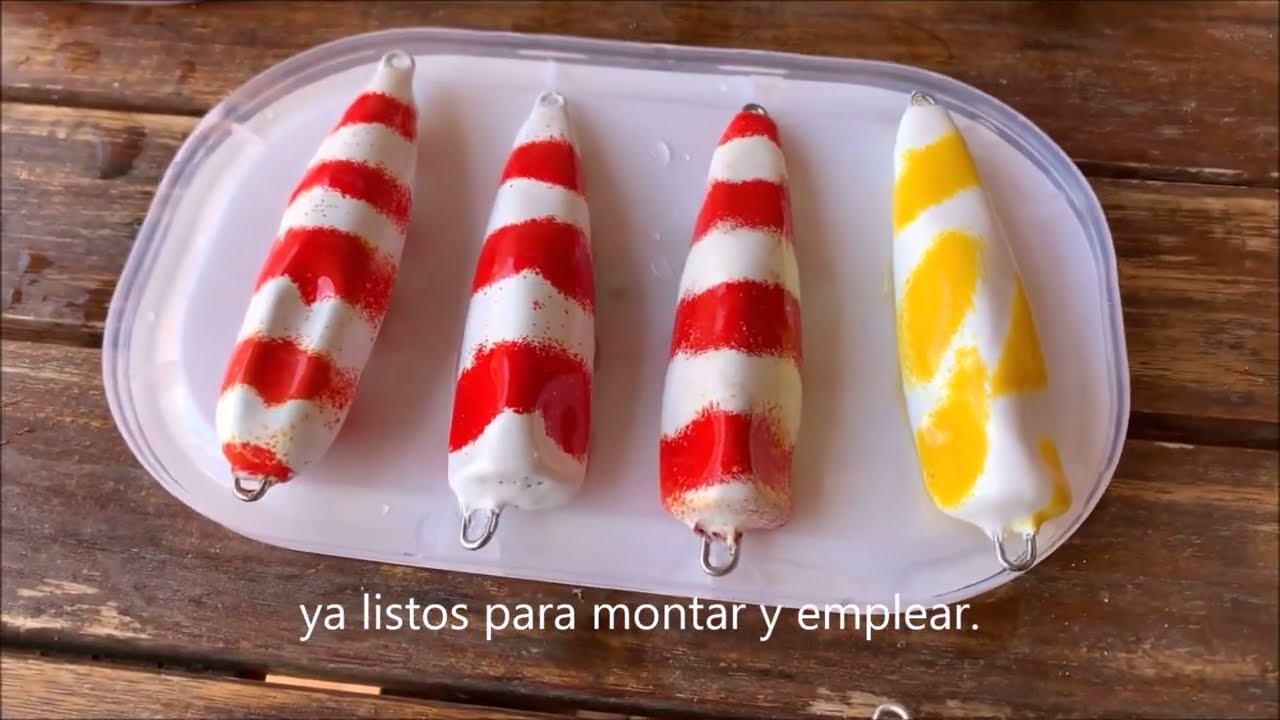 Fabricación de Inchikus y plomos de pesca caseros. VERMELLS DE ROCA