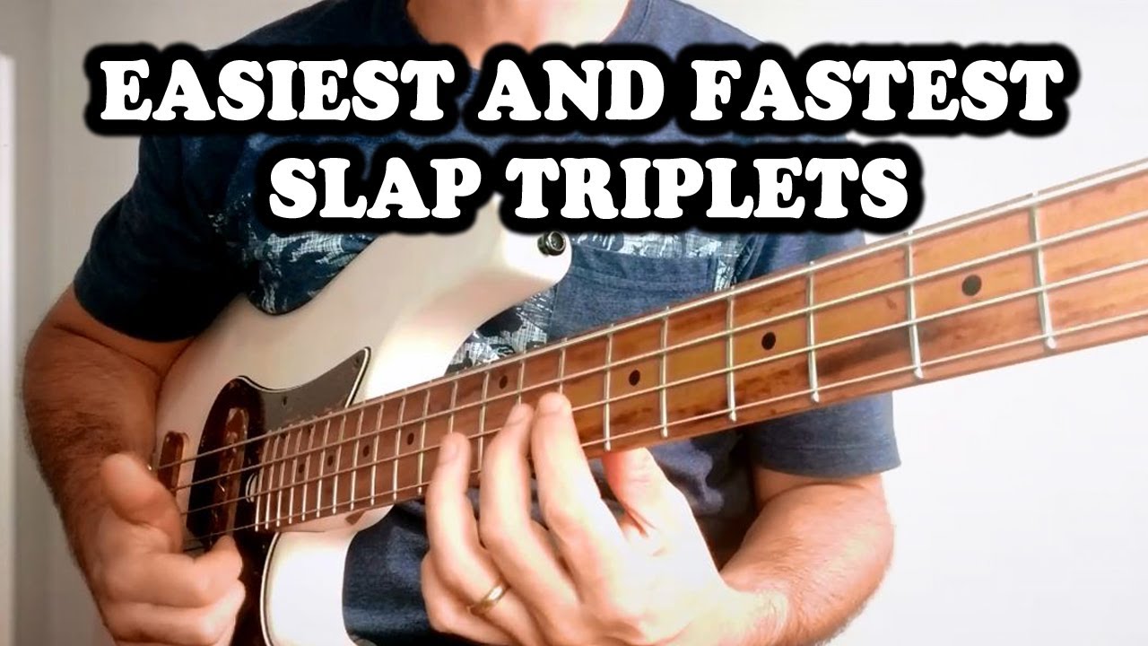 EASY & FAST OPEN STRING TRIPLETS // Short Slap Bass Lesson