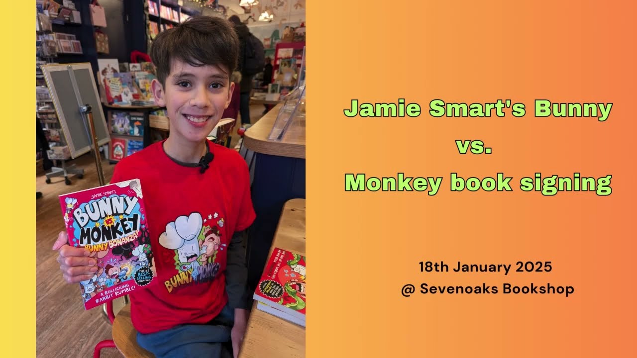 Jamie Smart's Bunny vs. Monkey Book Signing | My Favorite Comic Book!