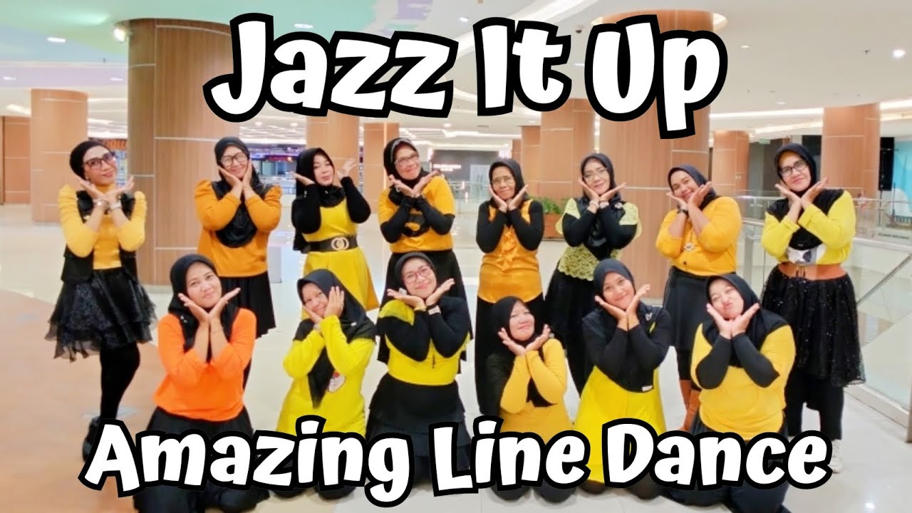 JAZZ IT UP Line Dance | Demo by AMAZING LINE DANCE | Choreo by ROB FOWLER (ES)