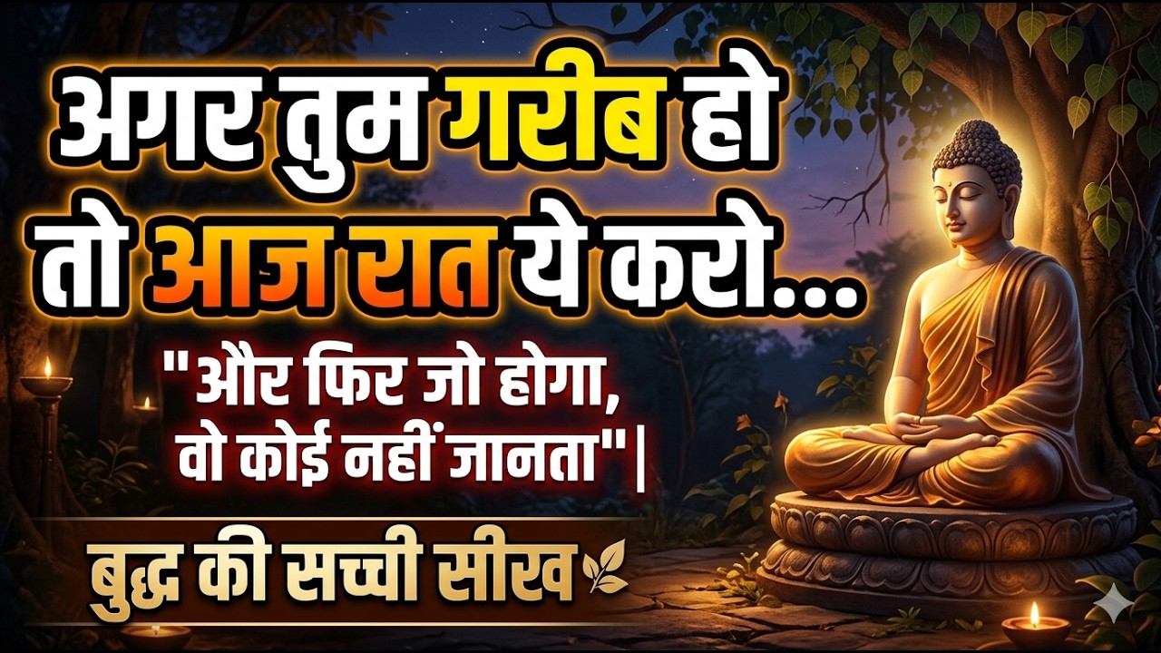 “अगर तुम गरीब हो तो आज रात ये करो… और फिर जो होगा, वो कोई नहीं जानता | बुद्ध की सच्ची सीख
