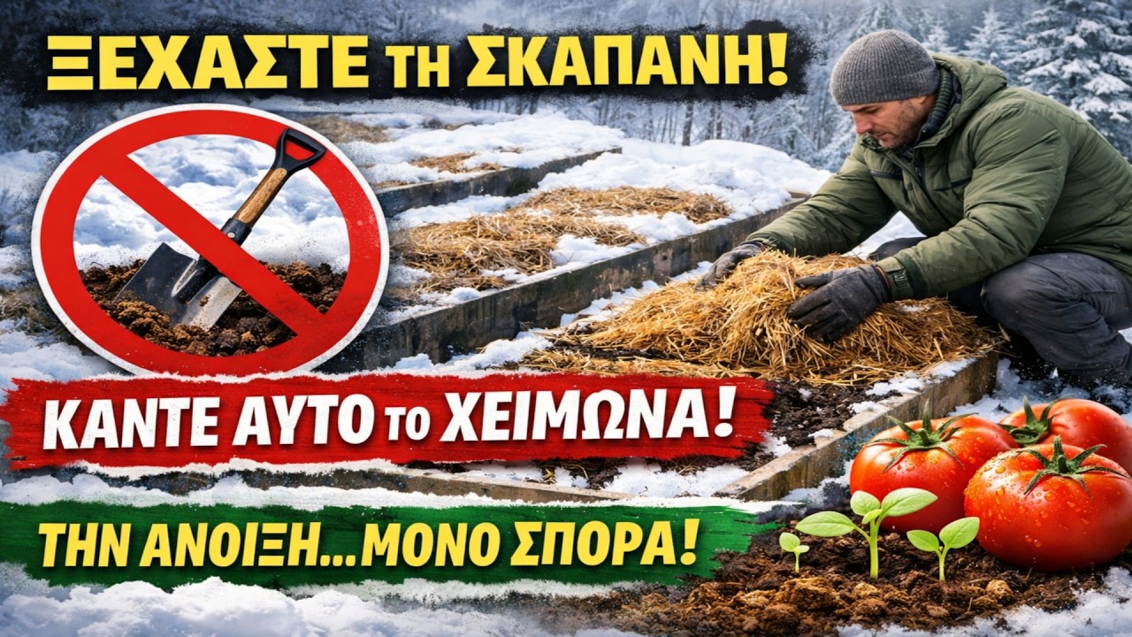 Забудьте про Лопату! Сделайте ЭТО с грядками зимой, и весной останется только посеять.