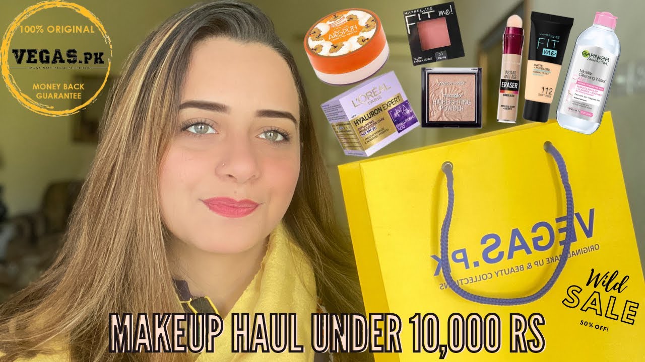 Makeup Shopping + Haul Under 10K | Ft. Vegas.Pk | Sale | Maybelline | Wet n Wild