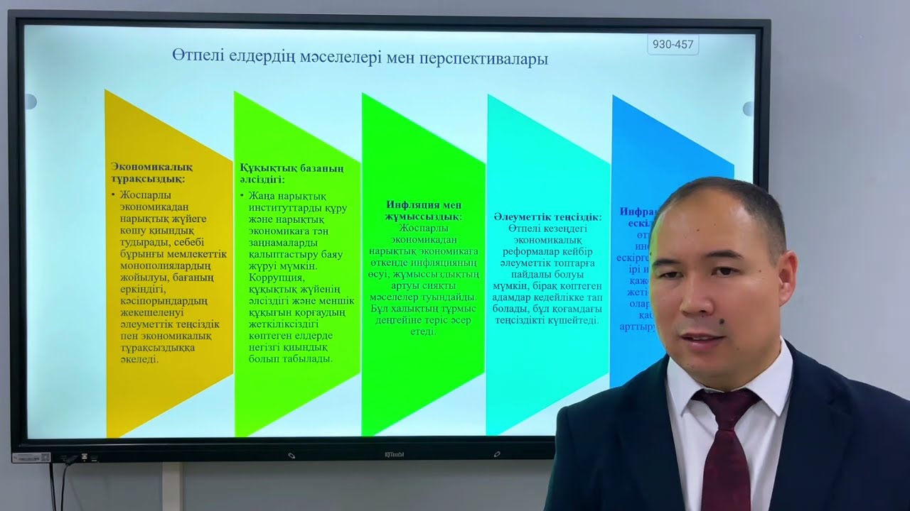 Дәріс 9. Дүниежүзі елдерін даму деңгейі бойынша топтастыру. Өтпелі экономикалық елдер.