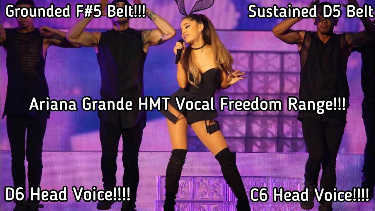 Ariana Grande Honeymoon Tour Vocal Freedom & Supported Range (G#3-Bb5-E6)