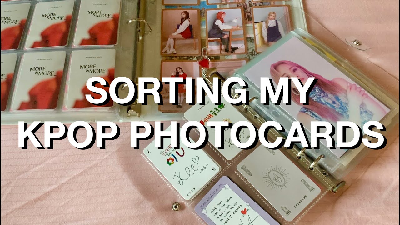 sorting my kpop photocards (everglow, txt & twice) #1