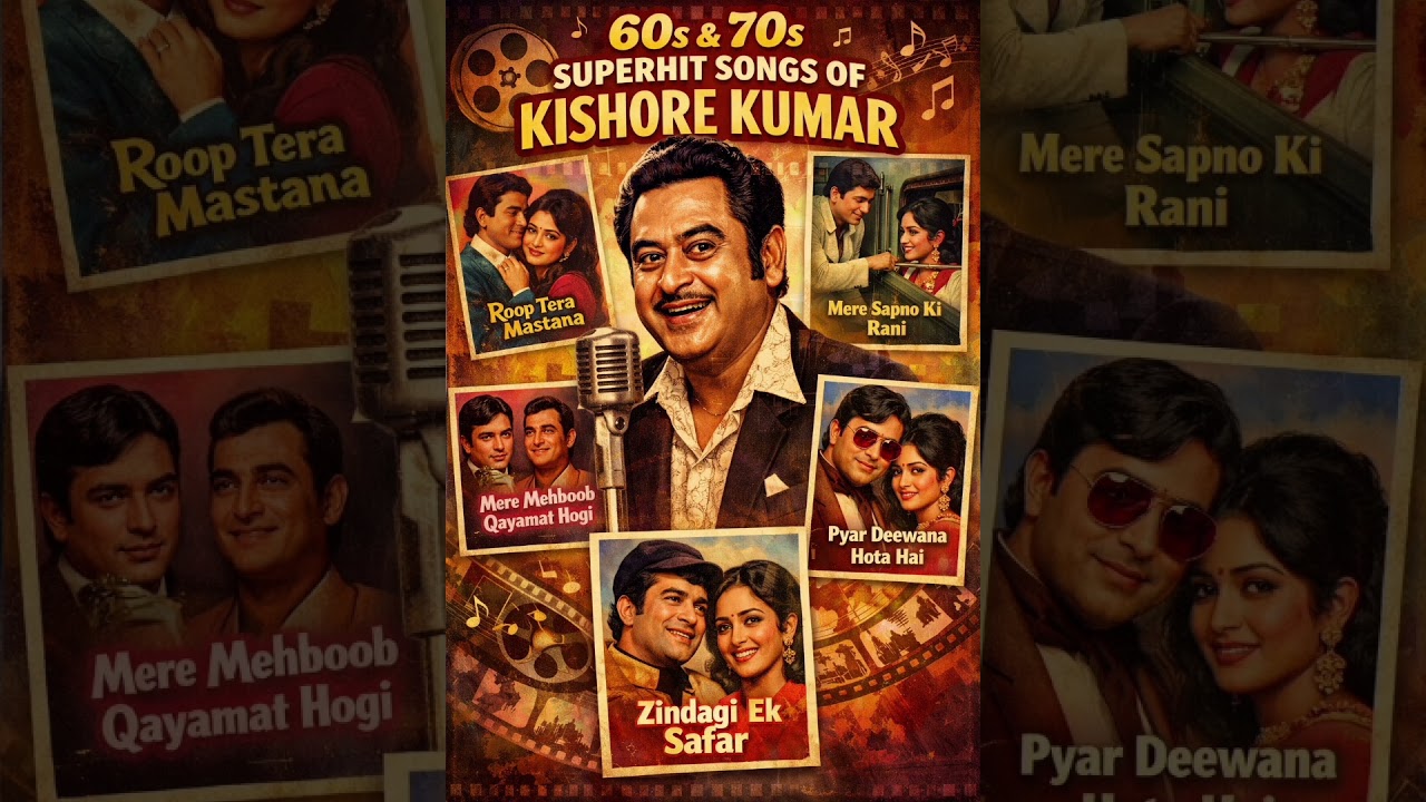 “Golden Era • Golden Voice • Kishore Kumar 🎶✨”