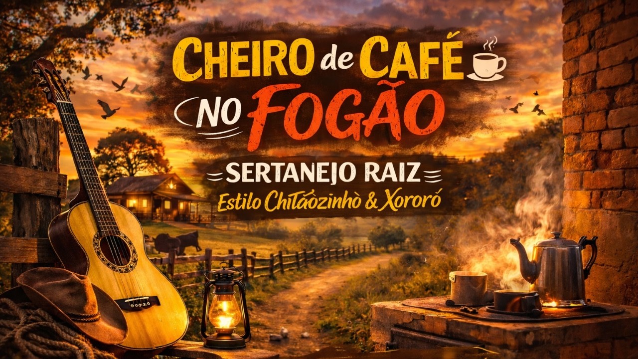 Cheiro de Café no Fogão ☕ | Sertanejo Raiz Estilo Chitãozinho & Xororó | Moda de Viola que Emociona