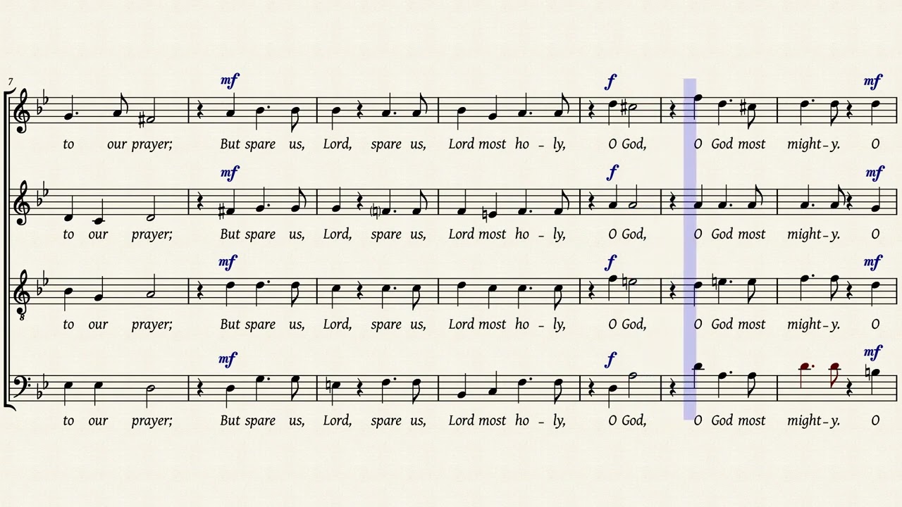 Purcell — Thou knowest, Lord, the secrets of our hearts (Z 58c)