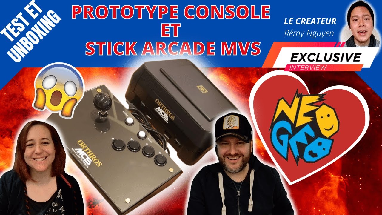 kickstarter Prototype NEO GEO Interview exclusive REMY NGUYEN arcade MVS orthros Teste unboxing
