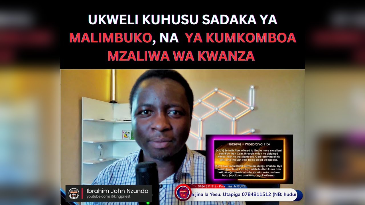 Ukweli Kuhusu Malimbuko na Sadaka ya ukombozi wa Mzaliwa wa Kwanza