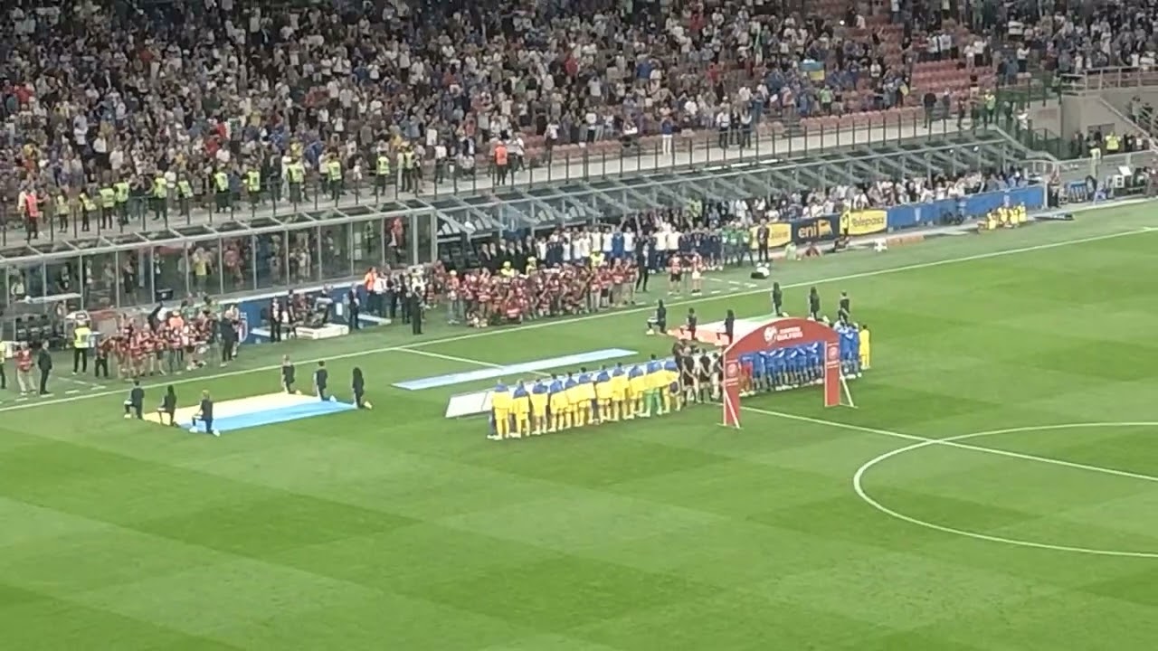 2023 Football Italy National Anthem in Stadio San Siro/サッカー イタリア代表 国歌斉唱＠サン・シーロ(スタディオ・ジュゼッペ・メアッツァ)