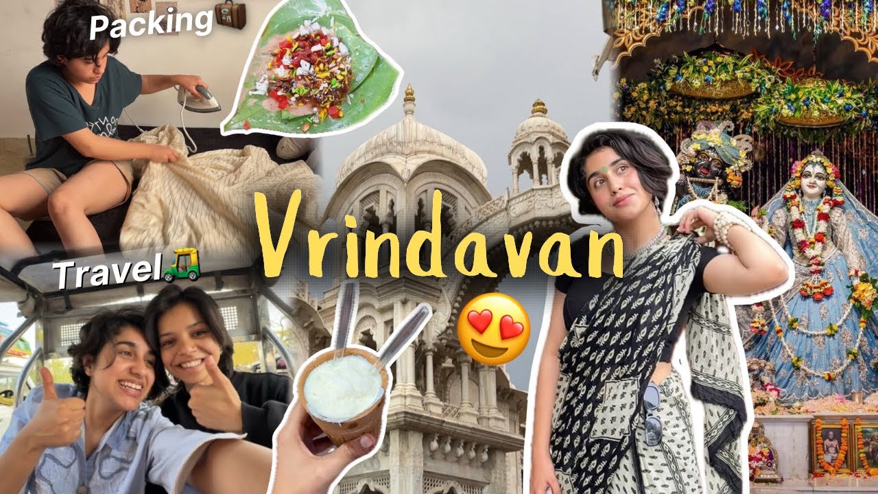 Let’s go to Vrindavan 🦚✨ day-1 😍 | Vlog