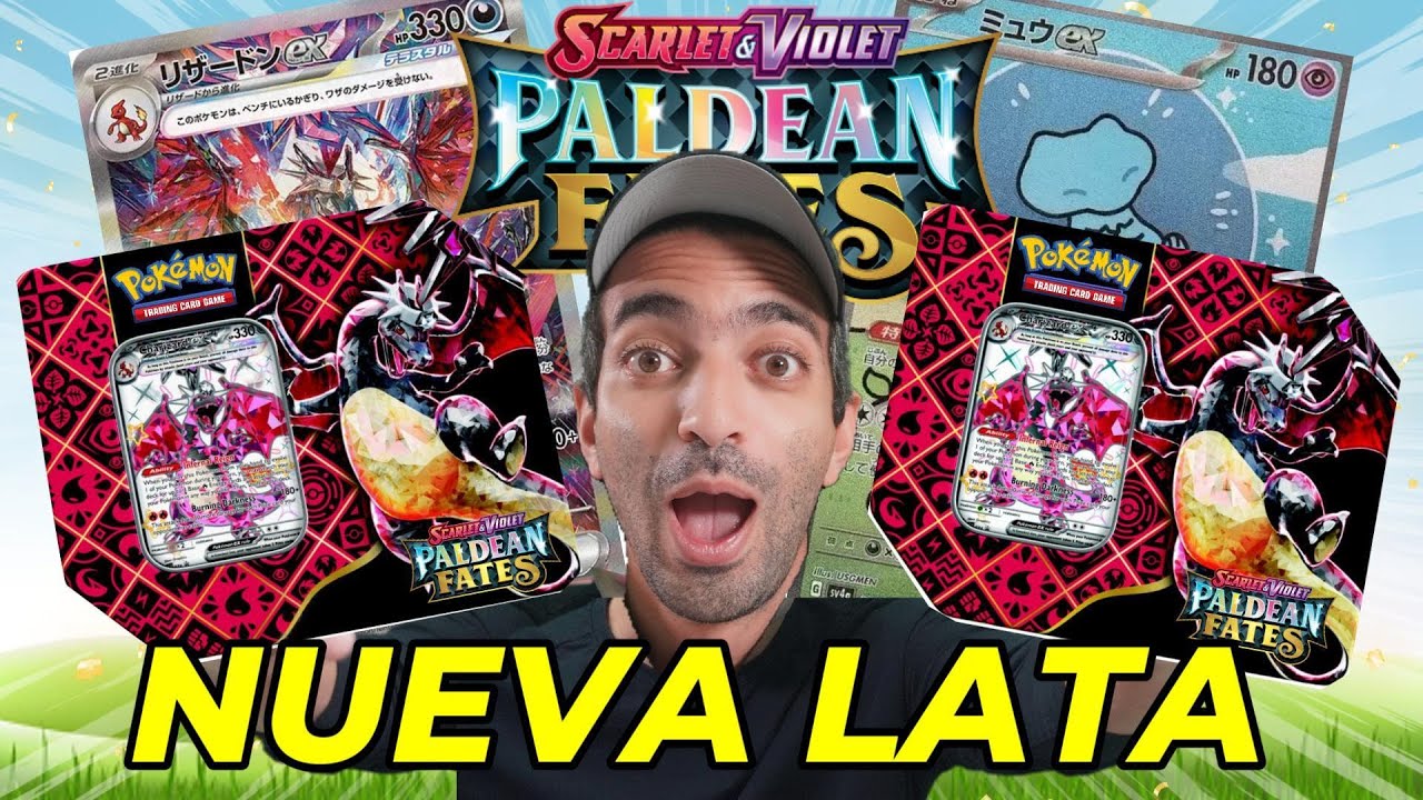 Abrí las NUEVAS LATAS del nuevo SET Paldean Fates de Pokémon TCG.... Y es una BELLEZA!