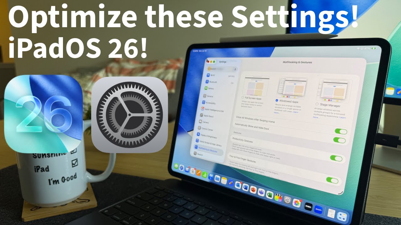 The Best Settings for multitasking in iPadOS 26!!