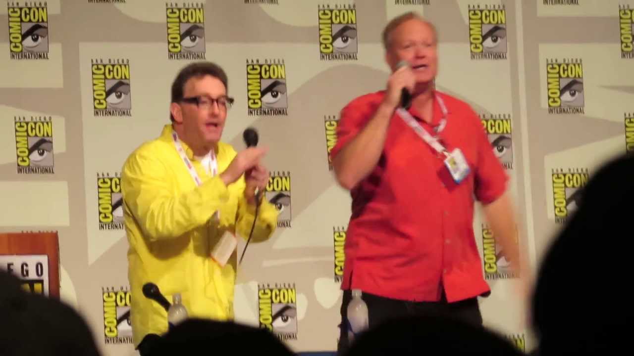 Tom Kenny and Bill Fagerbakke singing the Jellyfishing Song at San Diego Comic Con 2013
