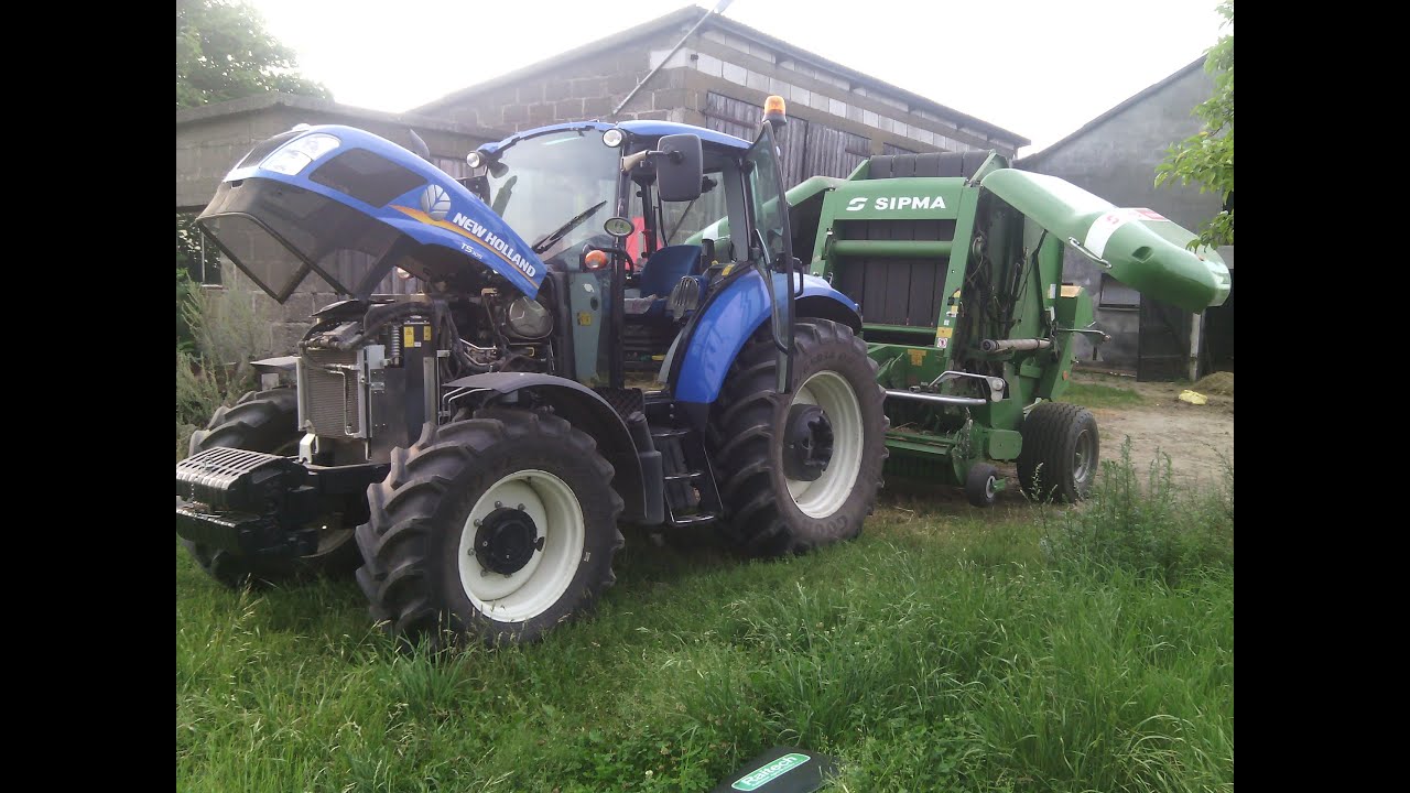 Sianokosy 2014 cz.2 new holland t5 105 /sipma PZ 1832 / krone swadro