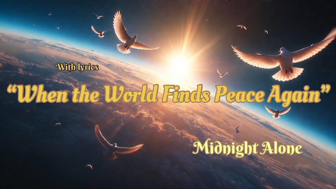“Imagine a world where love is louder than war… 🕊️” | Midnight Alone