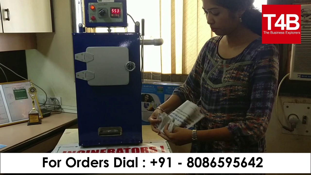 Sanitary Napkin Incinerator For Schools,Colleges,Offices Etc.